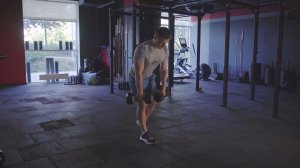 Сплит становая тяга с гантелями/ Dual DB split stance RDL