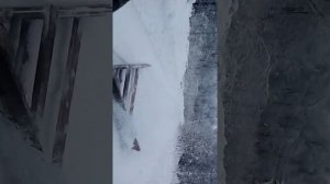 чистка снега треугольником