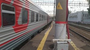 Отправление ЭП2К-375 со скорым поездом №015Й Москва - Волгоград с Павелецкого вокзала.