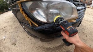 полировка фар) Mercedes sprinter.