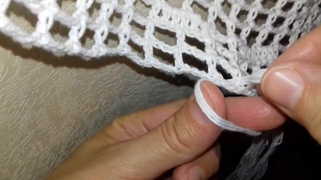 #311. Как сделать КИСТИ на СКАТЕРТИ вязаной КРЮЧКОМ?