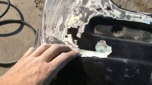 склейка  бампера стекловолокном и покраска (Тойота)