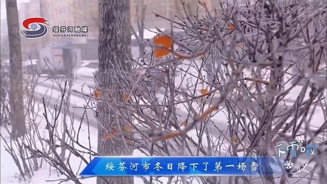 Cнег с дождём частично затруднил автомобильное движение в городе Суйфэньхэ смотреть онлайн