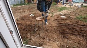 Терраса к дому своими руками. Фундамент на буронабивных сваях