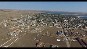 Село Межводное Черноморский район Крым 2015 с высоты птичьего полета