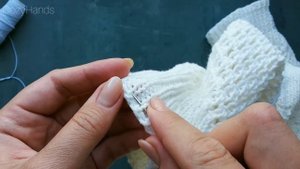 Укрепление резинки эластичной нитью (спандексом) / Вязание спицами