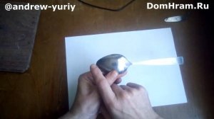 Самодельная летняя блесна из обыкновенной ложки.