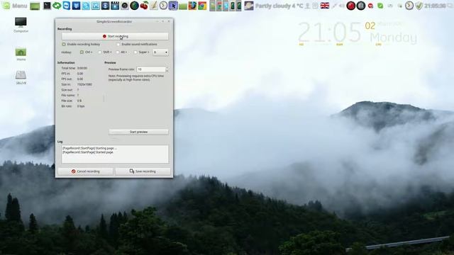 Запись экрана программой Simple Screen Recorder + настройки