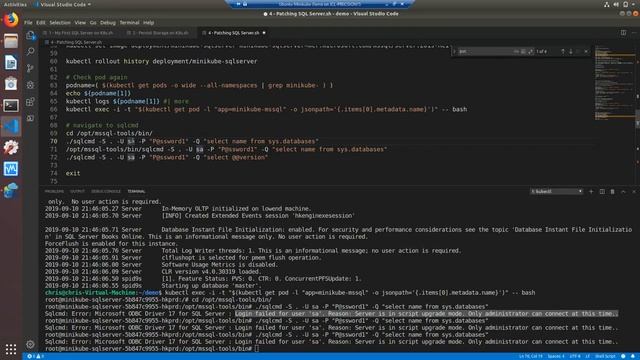 Learn Kubernetes in 5 easy steps - *Step 3* - Patching SQL Server on Kubernetes (Dashboard/unedited смотреть онлайн