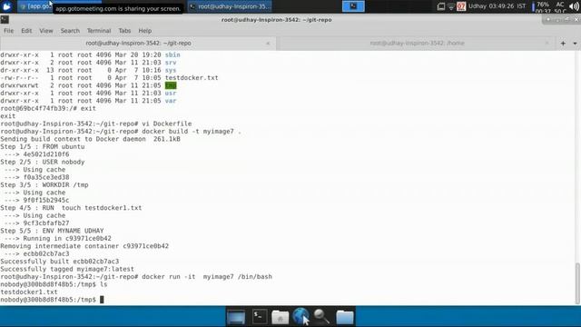 Ganesh #Docker Volume Sharing смотреть онлайн
