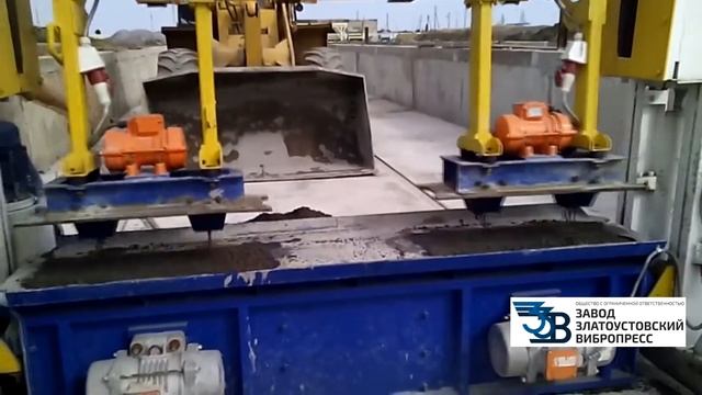 вибропресс ZV-ФБС для производства фундаментных блоков