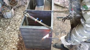 Варим ПЕЧЬ В БАНЮ из 426 ТРУБЫ с баком сзади