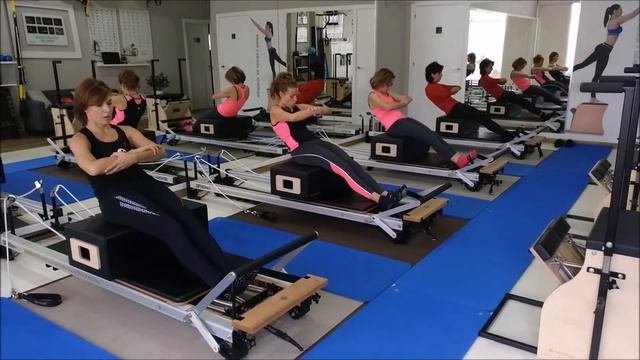 Reformer Pilates Class. Studio Pilates Lugo