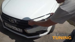 Реснички на передние фары Гранта ФЛ