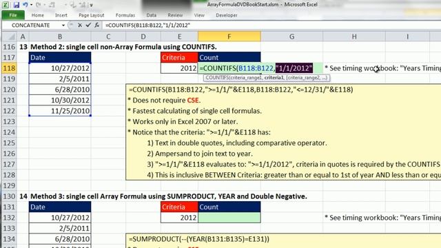 Ctrl + Shift + Enter: Excel Array Formulas 09: SUMPRODUCT Function: 21 Examples, Including Timing смотреть онлайн