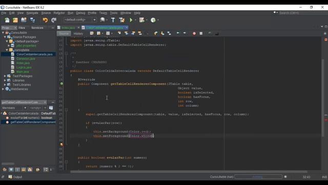 Cambiar color a las filas de una Tabla en Java NetBeans смотреть онлайн
