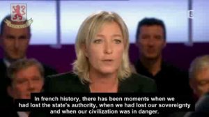 Marine Le Pen about civilization, globalization and Sarkozy - sept. 2010 (english sub)