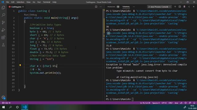 Java Programming - Type Conversion & Type Casting смотреть онлайн