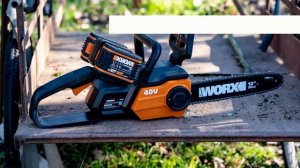 WORX WG384E 36V (40V Max) Dual Battery Cordless 35cm Brushless Chainsaw