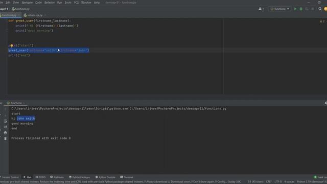 Python Tutorial For Beginners - #34. Keyword Arguments in Python