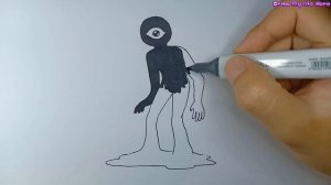 How To Draw SEEK In DOORS ROBLOX Very Easy