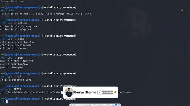 Shell Script tutorials - 5 - What is Built-in, Keywords and Commands in Shellscript