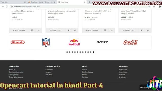 #4- Understanding in Overview Store Front in Opencart? | opencart tutorials in hindi | By(SITS) смотреть онлайн