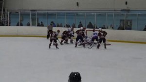 Доиграл момент со сломаной ключицей. Хоккей 2005гр. Бульдоги - СКА Травма Дани Малоросиянова.