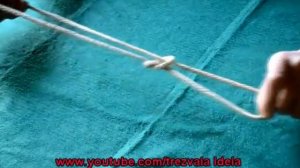 Как завязать бегущий простой узел?How to tie a simple knot running?