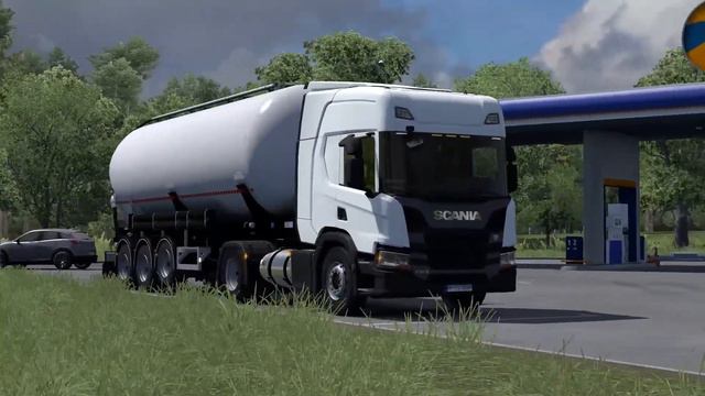 ETS 2 Mod | Liquified Natural Gas Tanks for Eugene's Scania NG [ETS2 v1.36] смотреть онлайн