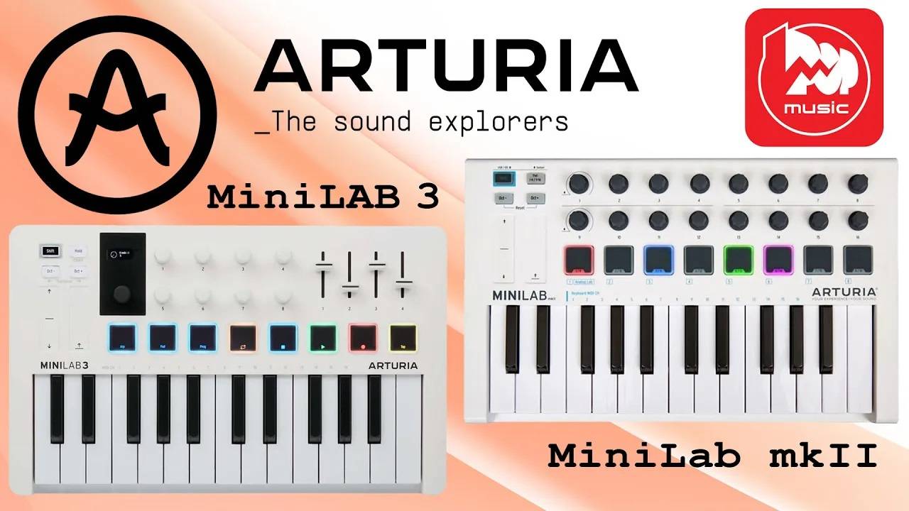 Миди-контроллер ARTURIA MiniLAB 3. Что нового？