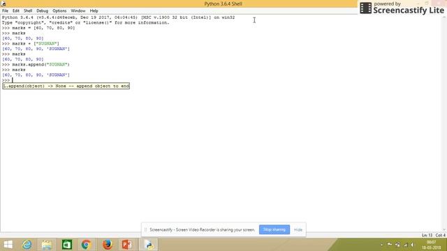 Python Programming Tutorial    Class 6 Lists