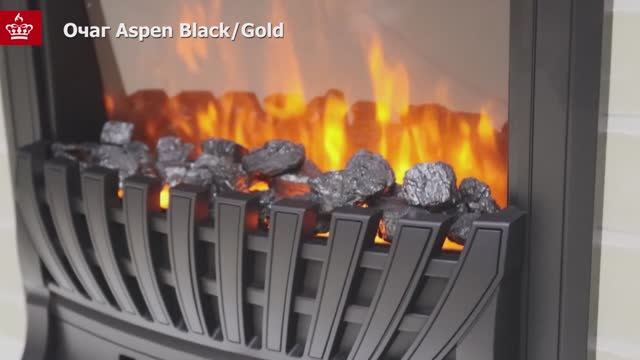 Классический очаг Royal Flame Aspen Black_Gold