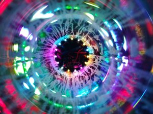 Светильник своими руками. Светильник RGB. Светильник из бутылки Эффект Калейдоскоп