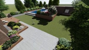 3D Визуализация ландшафтного проекта. Ландшафтный дизайн.