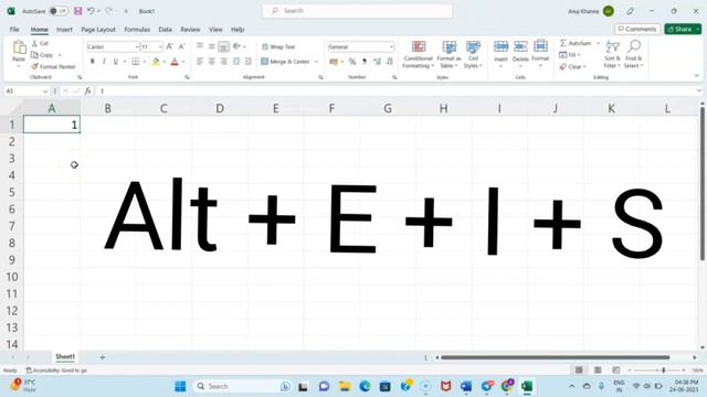 Excel Trick to type 1-100 in single click
