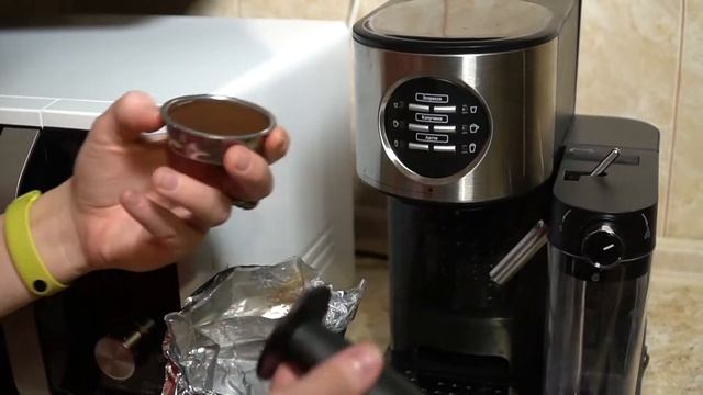 Обзор рожковой кофеварки Kitfort KT-703 смотреть онлайн