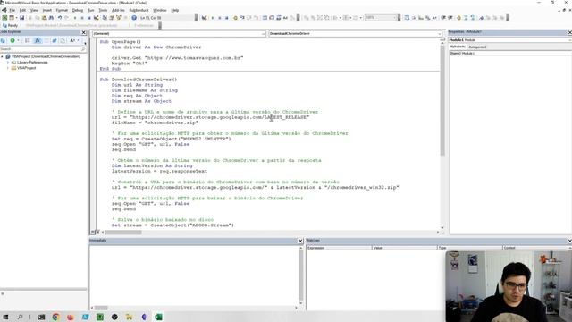 Selenium  - Atualizando o ChromeDriver automaticamente com VBA