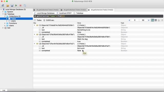 MongoDB Mongoose and REST APIs (Todo API): Deleting Documents смотреть онлайн