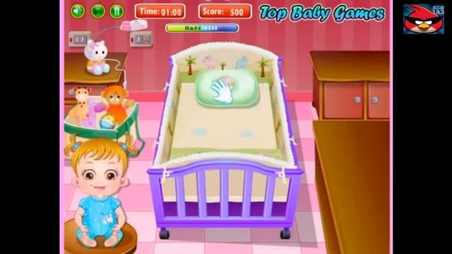 Бэби Хэзал умываем и укладываем спать Game Baby Hazel смотреть онлайн