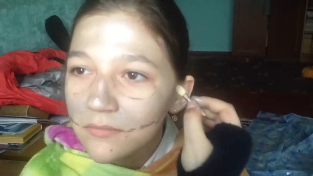 ЛЁГКИЙ макияж на Хэллоуин. Скелет смотреть онлайн