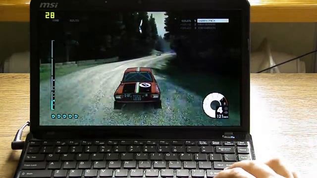 DIRT 3 on MSI u270 смотреть онлайн