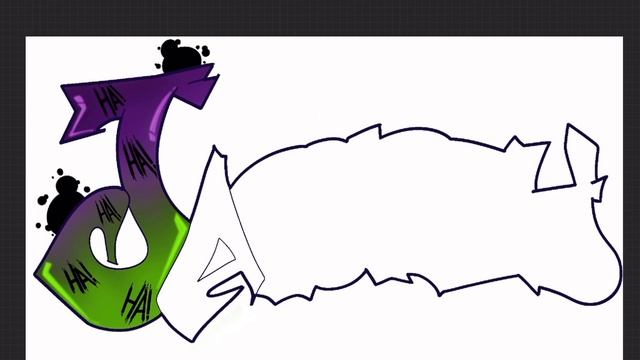 Graffiti of my friends name || procreate смотреть онлайн