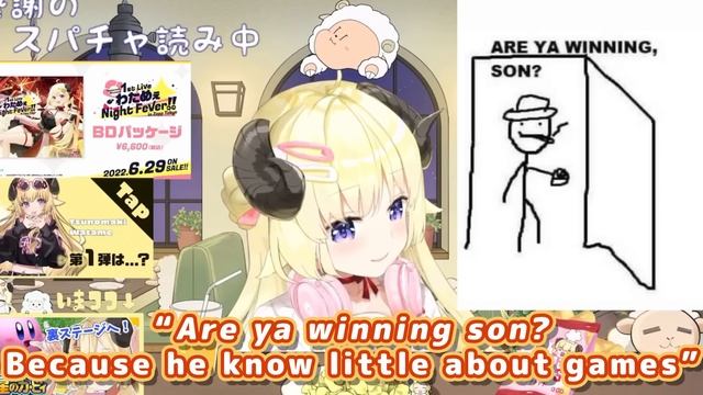 Watame Saying "Are Ya Winning Son?" Meme In English Sounds Adorable 【ENG Sub/Hololive】 смотреть онлайн