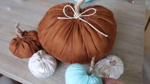 DIY CALABAZAS DE TELA ¡2 ESTILOS SÚPER FÁCILES! | FABRIC PUMPKINS // FALL 2023