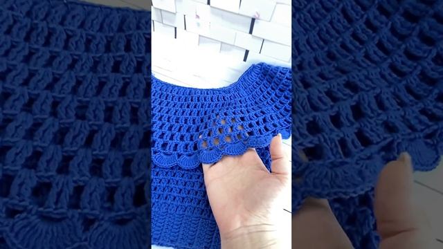 Летний топ с воланом крючком | Ажурный топик | Easy  crochet