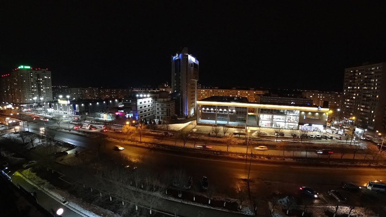 Вечерний Оренбург, ул. Чкалова – таймлапс / Evening Orenburg – timelapse
