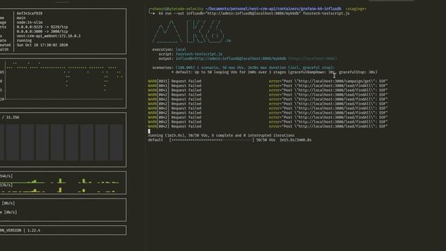k6 stress testing with influxdb and grafana - no explanation смотреть онлайн