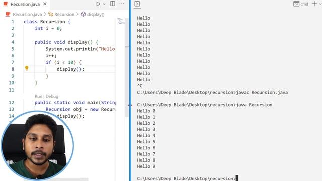 Recursion in Java | Sinhala