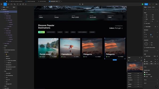 Figma Tutorial: Design a Travel Booking Flow - Part 1